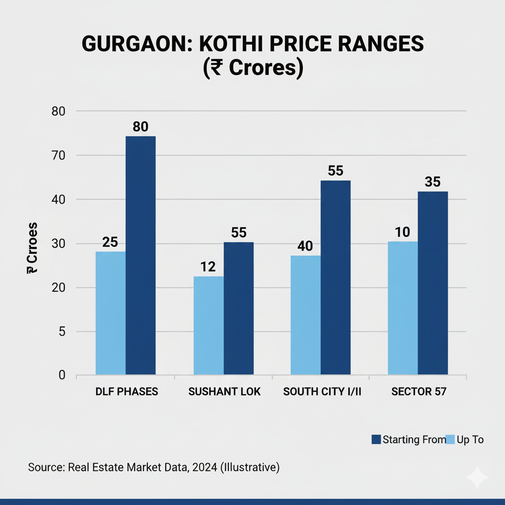 Gurugram Kothi Price Range